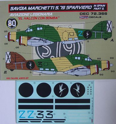 Decals SM.79 Sparviero in Spain Vol.5